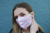 Pink Striped Face Mask - Maskwalla
